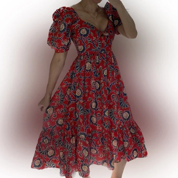 house of harlow red floral dress House of Harlow 1960 x Revolve